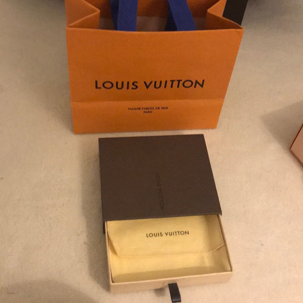Orig. Louis Vuitton key pouch box, bag, dust bag
